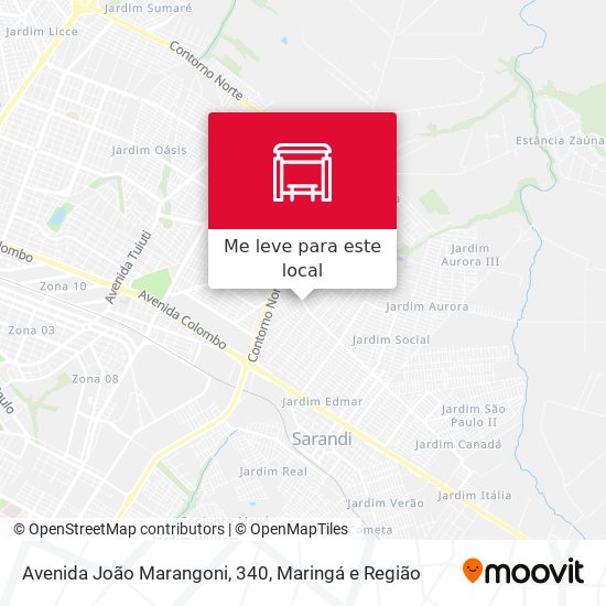 Avenida João Marangoni, 340 mapa