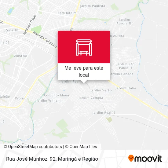Rua José Munhoz, 92 mapa
