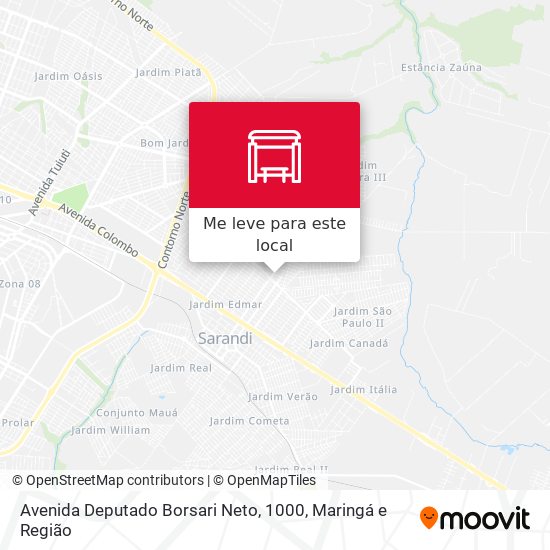 Avenida Deputado Borsari Neto, 1000 mapa