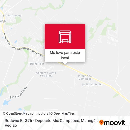 Rodovia Br 376 - Deposito Mix Campeões mapa