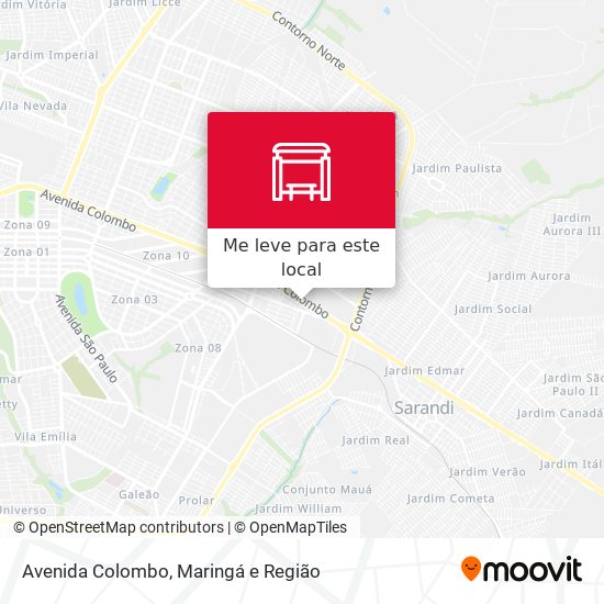 Avenida Colombo mapa