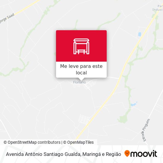 Avenida Antônio Santiago Gualda mapa