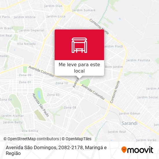 Avenida São Domingos, 2082-2178 mapa