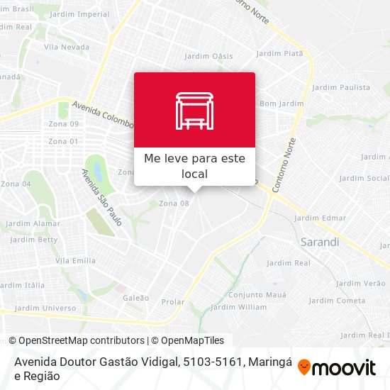 Avenida Doutor Gastão Vidigal, 5103-5161 mapa