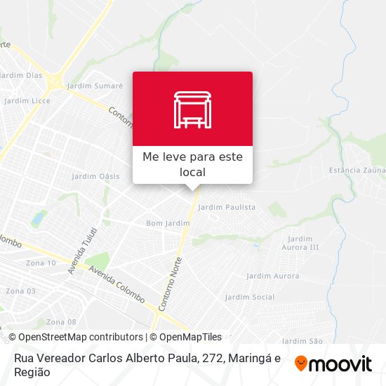Rua Vereador Carlos Alberto Paula, 272 mapa
