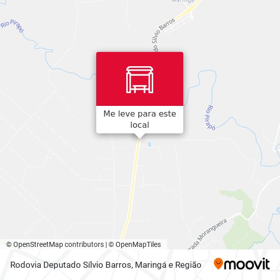 Rodovia Deputado Sílvio Barros mapa