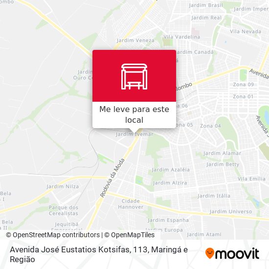 Avenida José Eustatios Kotsifas, 113 mapa