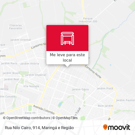 Rua Nilo Cairo, 914 mapa