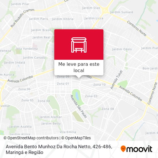 Avenida Bento Munhoz Da Rocha Netto, 426-486 mapa