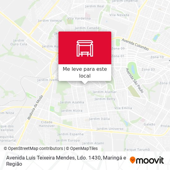 Avenida Luís Teixeira Mendes, Ldo. 1430 mapa