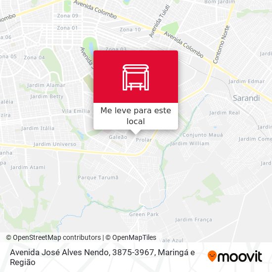 Avenida José Alves Nendo, 3875-3967 mapa