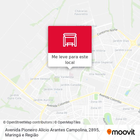 Avenida Pioneiro Alício Arantes Campolina, 2895 mapa