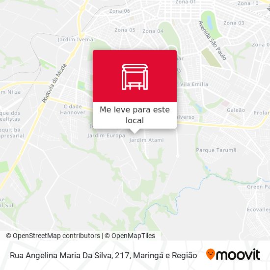 Rua Angelina Maria Da Silva, 217 mapa