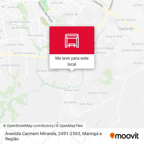 Avenida Carmem Miranda, 2491-2583 mapa