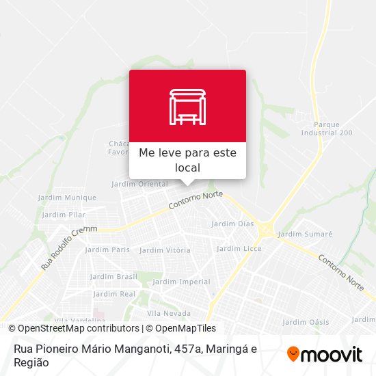 Rua Pioneiro Mário Manganoti, 457a mapa
