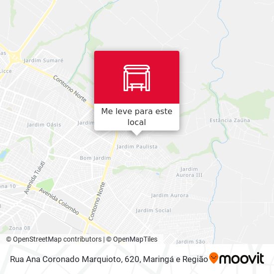Rua Ana Coronado Marquioto, 620 mapa