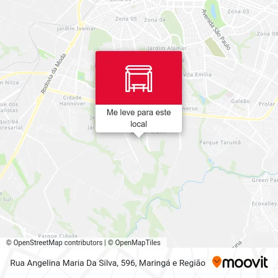 Rua Angelina Maria Da Silva, 596 mapa
