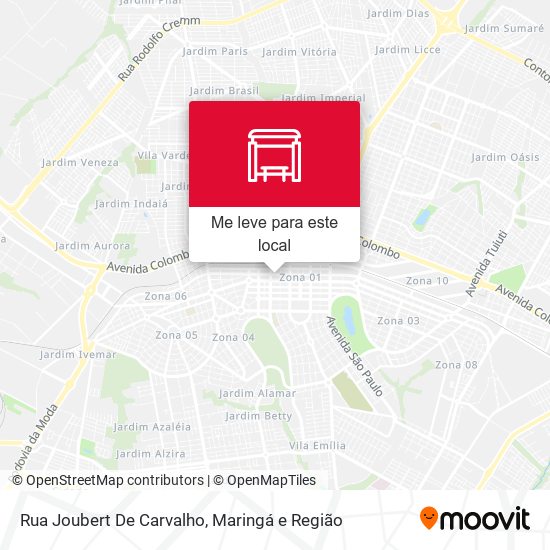 Rua Joubert De Carvalho mapa