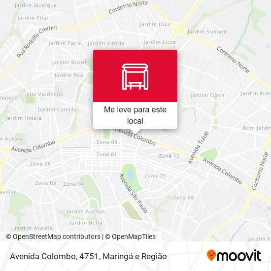 Avenida Colombo, 4751 mapa