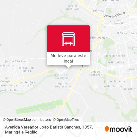 Avenida Vereador João Batista Sanches, 1057 mapa