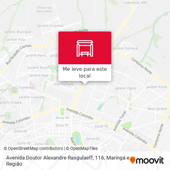 Avenida Doutor Alexandre Rasgulaeff, 116 mapa