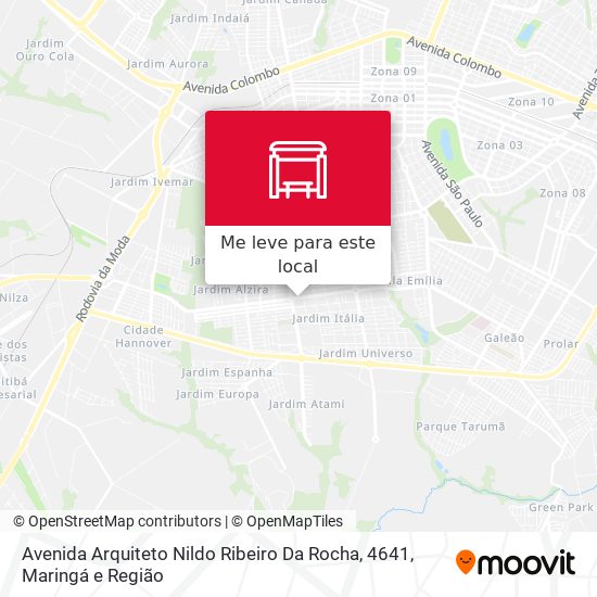 Avenida Arquiteto Nildo Ribeiro Da Rocha, 4641 mapa