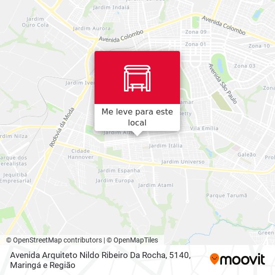 Avenida Arquiteto Nildo Ribeiro Da Rocha, 5140 mapa
