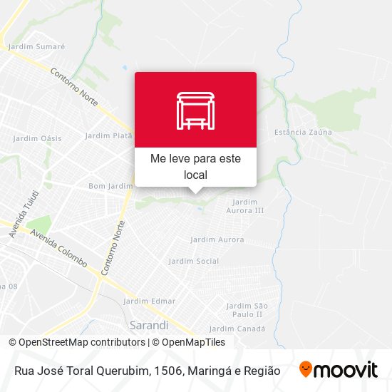 Rua José Toral Querubim, 1506 mapa