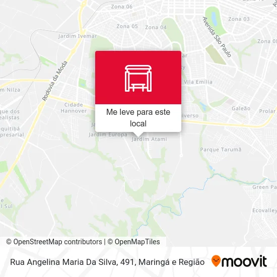 Rua Angelina Maria Da Silva, 491 mapa