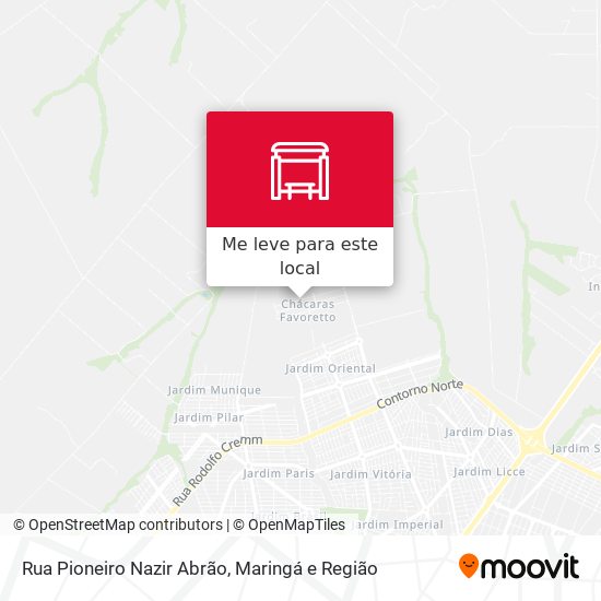 Rua Pioneiro Nazir Abrão mapa