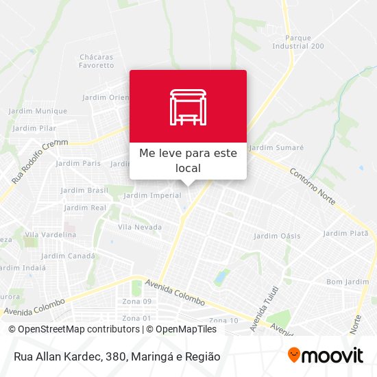 Rua Allan Kardec, 380 mapa