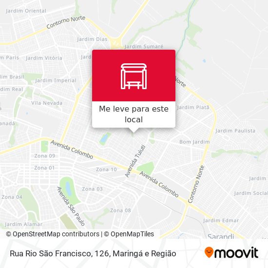 Rua Rio São Francisco, 126 mapa