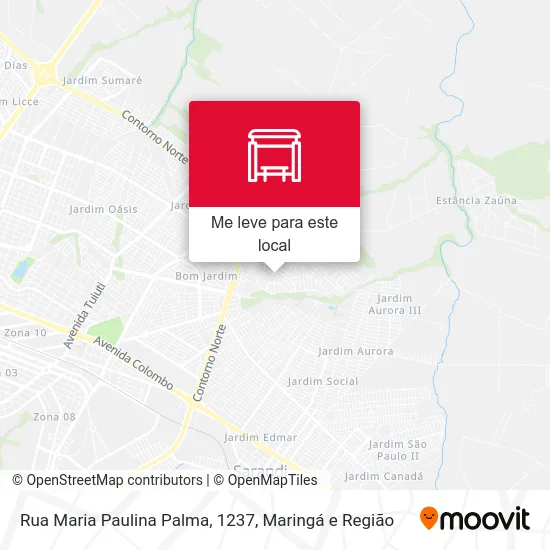 Rua Maria Paulina Palma, 1237 mapa