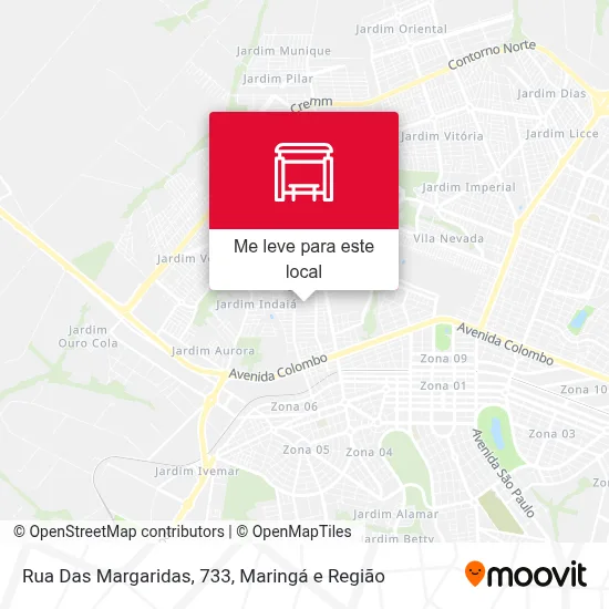 Rua Das Margaridas, 733 mapa