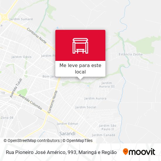 Rua Pioneiro José Américo, 993 mapa