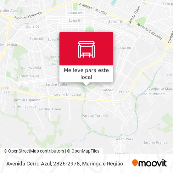 Avenida Cerro Azul, 2826-2978 mapa