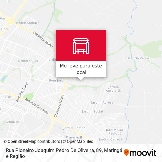 Rua Pioneiro Joaquim Pedro De Oliveira, 89 mapa