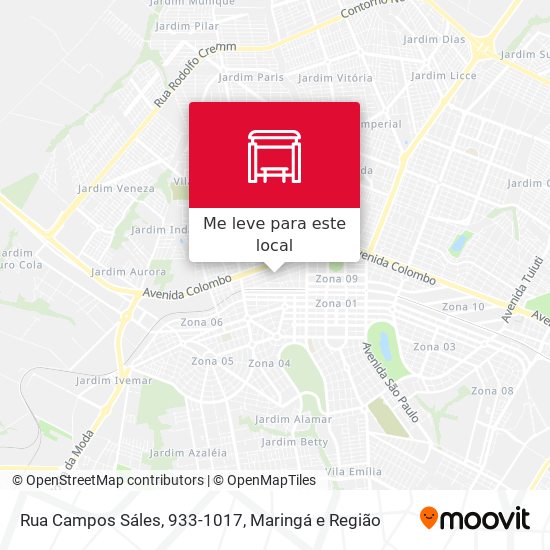 Rua Campos Sáles, 933-1017 mapa