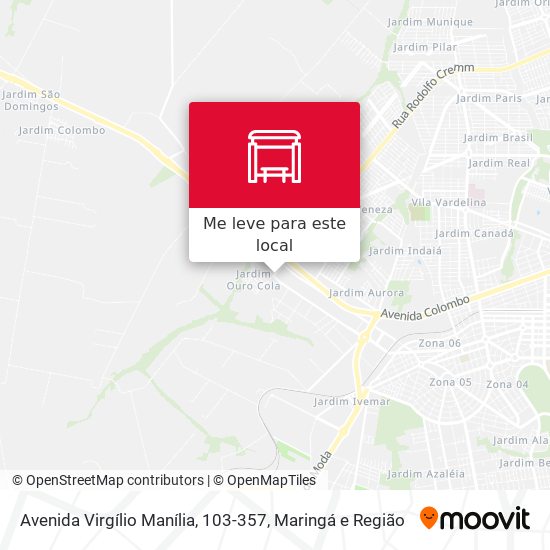 Avenida Virgílio Manília, 103-357 mapa