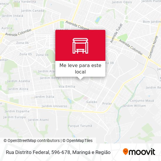 Rua Distrito Federal, 596-678 mapa