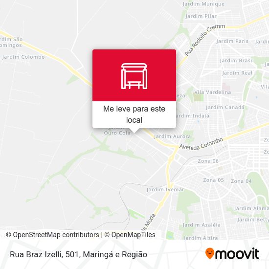 Rua Braz Izelli, 501 mapa