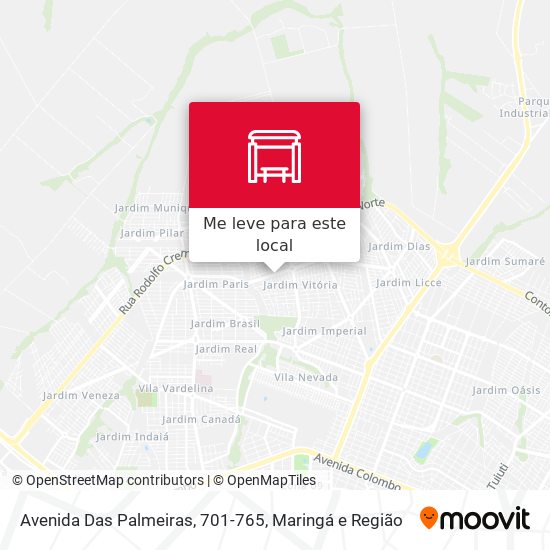 Avenida Das Palmeiras, 701-765 mapa