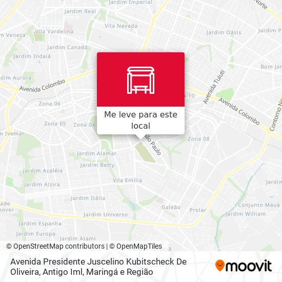 Avenida Presidente Juscelino Kubitscheck De Oliveira, Antigo Iml mapa