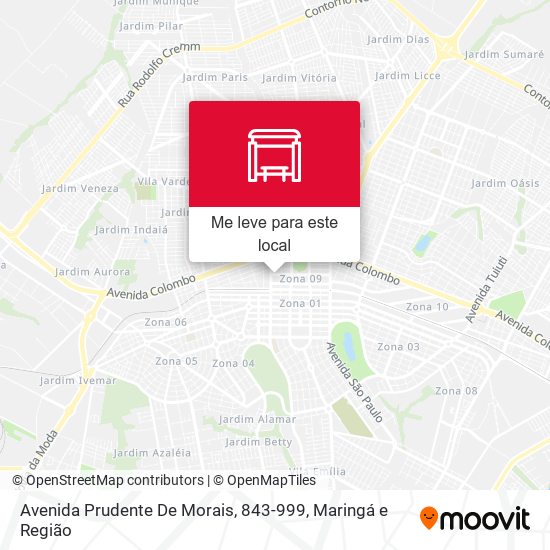 Avenida Prudente De Morais, 843-999 mapa