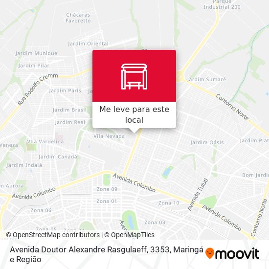 Avenida Doutor Alexandre Rasgulaeff, 3353 mapa