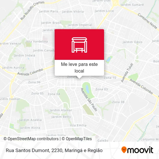 Rua Santos Dumont, 2230 mapa