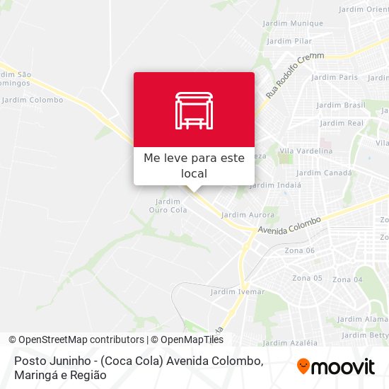 Posto Juninho - (Coca Cola) Avenida Colombo mapa