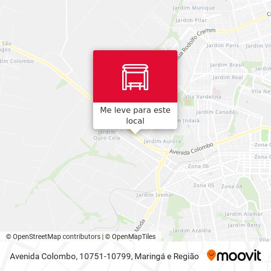 Avenida Colombo, 10751-10799 mapa