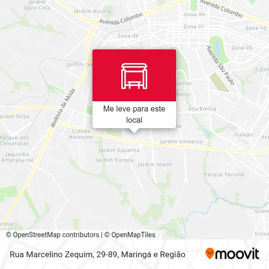 Rua Marcelino Zequim, 29-89 mapa