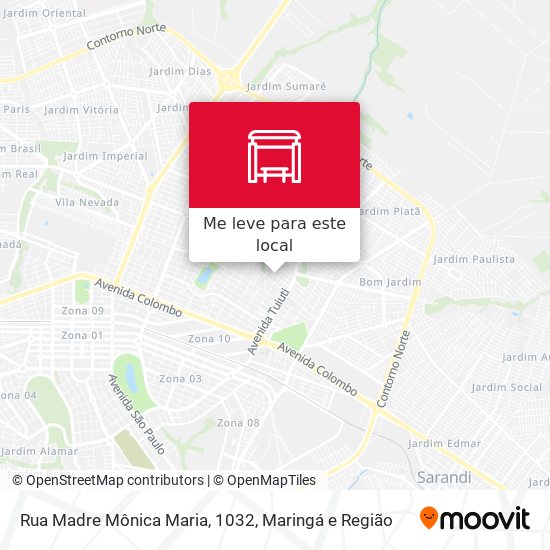 Rua Madre Mônica Maria, 1032 mapa